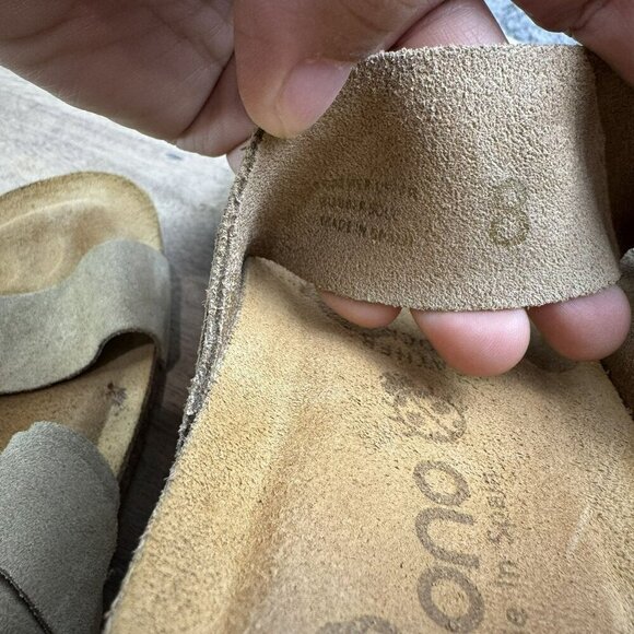 Yokono Beige Suede Ortho+ Sandals With Rhinestone Buckle Size 8 Made in Spain - Picture 3 of 9